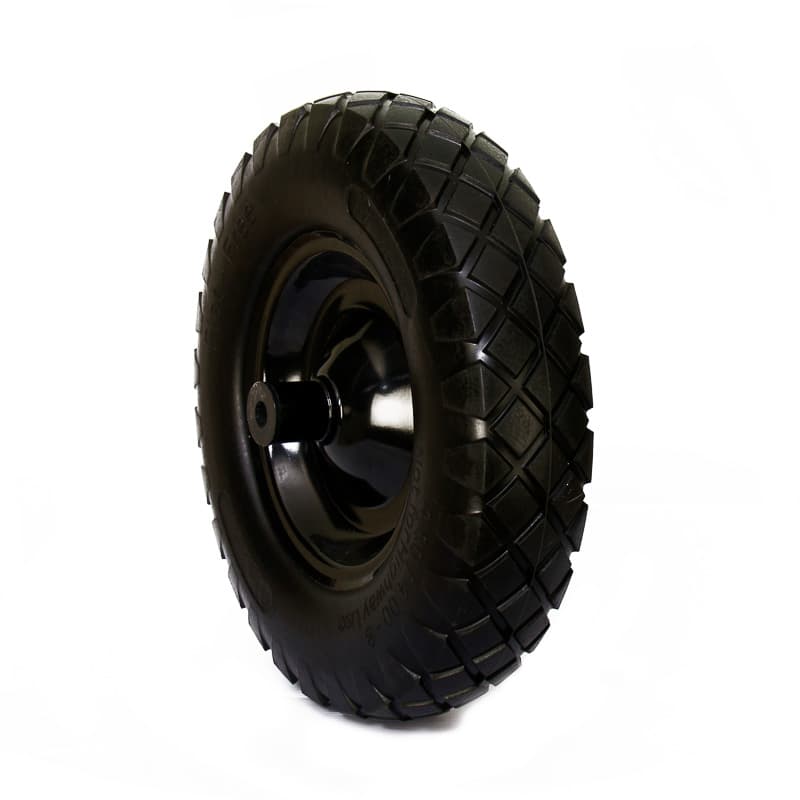 RUEDA ANTIPINCHAZO 350-8 NEGRA