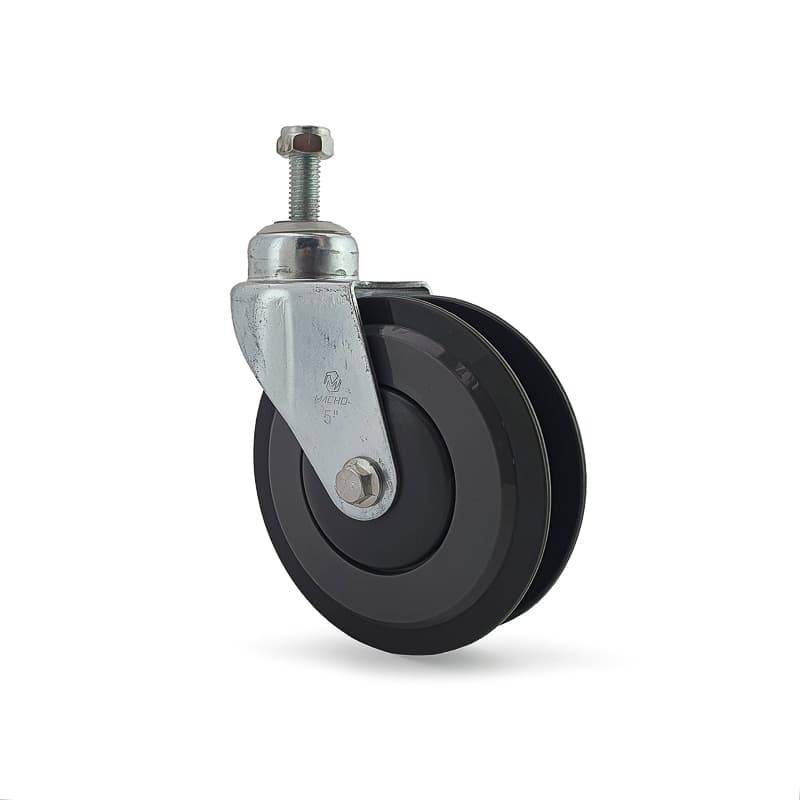 RODACHINA RAMPA 5" (PU) ESPIGO DE 1/2"