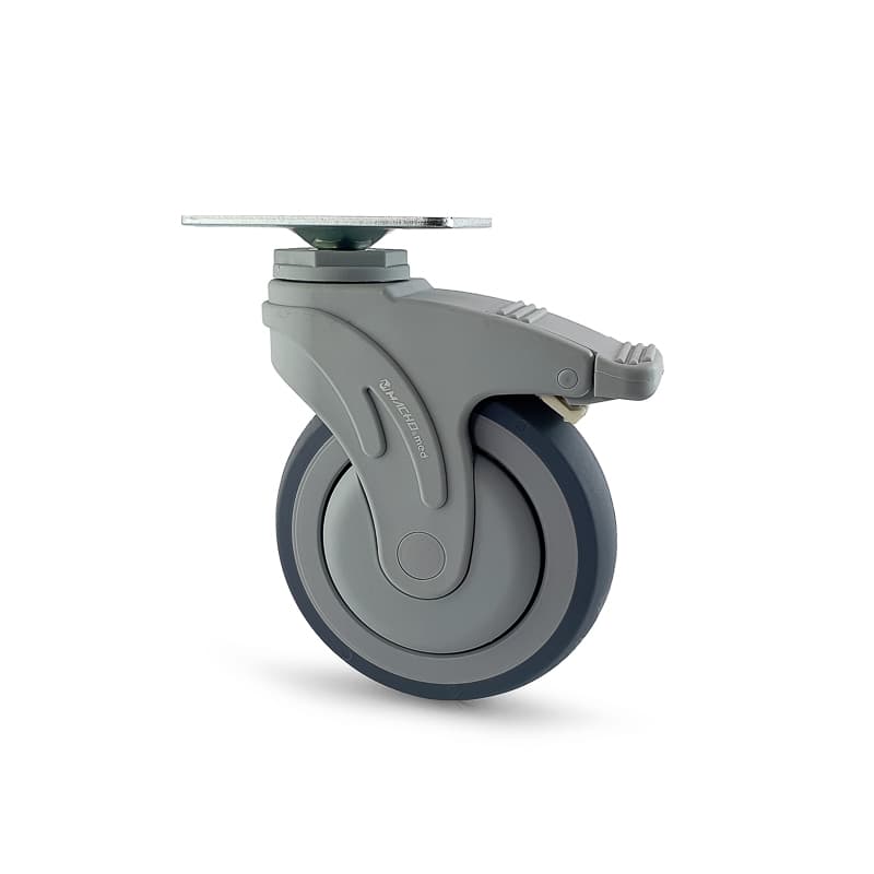 RODACHINA MÉDICA DE 3" Y 5" SOPORTE NYLON CON PLATAFORMA