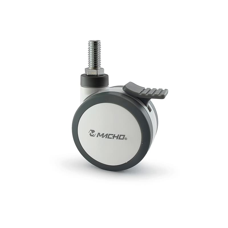 RODACHINA MÉDICA DOBLE RUEDA 3" (PUME) ESPIGO 1/2" CON FRENO