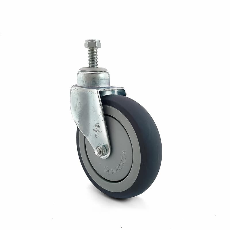 RODACHINA CARRO SUPERMERCADO 5" (TPR) ESPIGO DE 1/2"